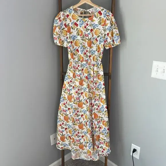 Reformation | Dresses | Reformation Anneliese Linen Dress In Fruit Cocktail  | Poshmark